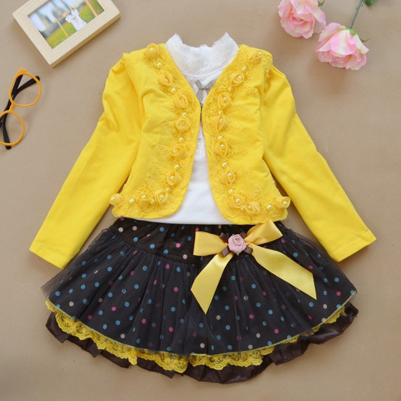 Ruffle Tracksuit kids clothes sets for Hooded Children