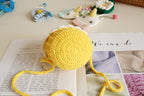 Hand Knitted Bags In Shape Of A Cake Crossbody Wool Coin Pocket